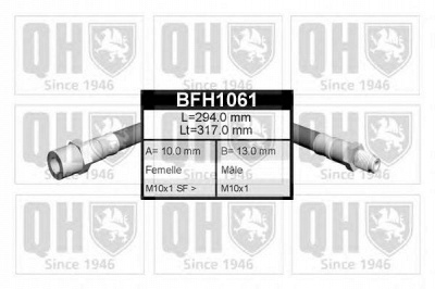 QUINTON HAZELL bfh1061 -  Тормозной шланг